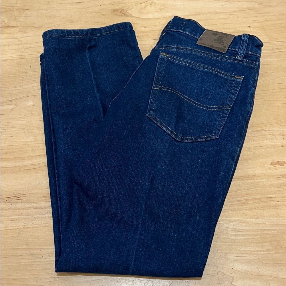Lee Men's Dark Indigo Straight Jeans 32x30